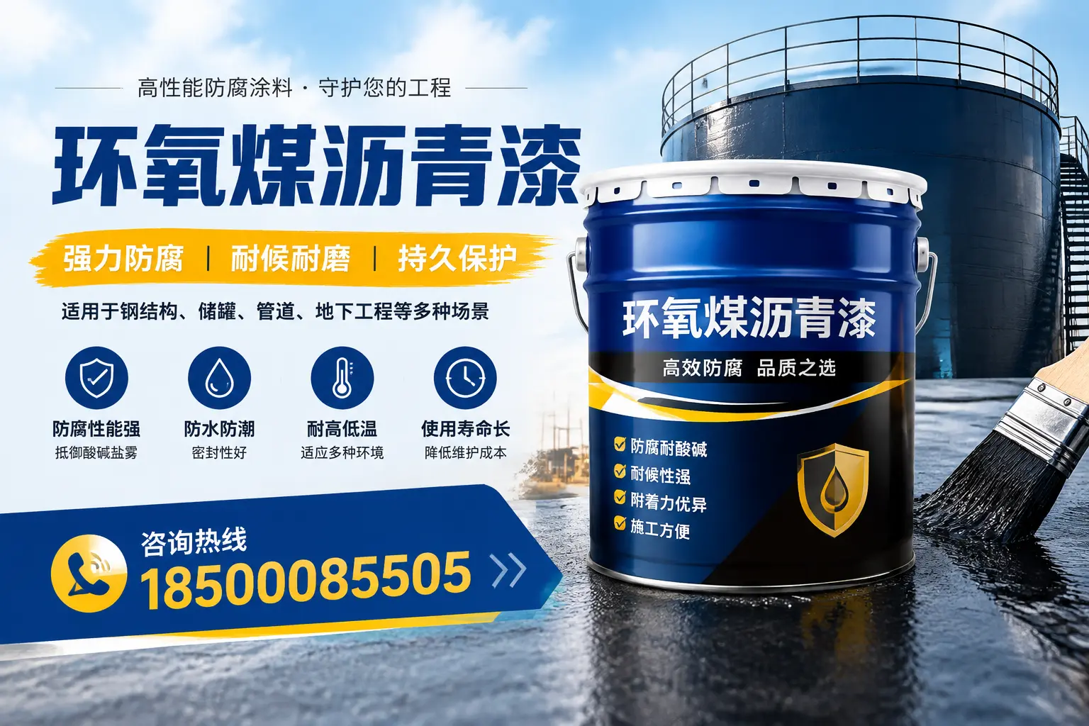 环氧煤沥青漆在工业中的应用，玉溪企业的选择